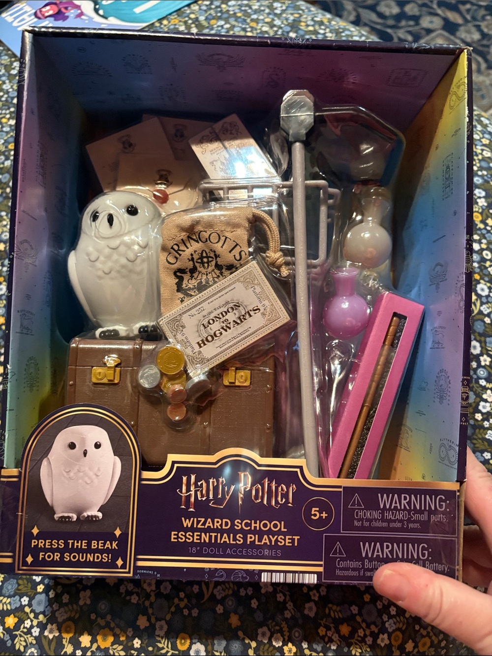 Harry Potter Wizard School Essentials Playset - White Owl & Accessories